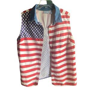 Liz & Me Patriotic Vest Top, 22W